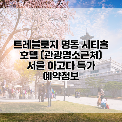 트레블로지 명동 시티홀 호텔 (관광명소근처) 서울 아고다 특가 예약정보
