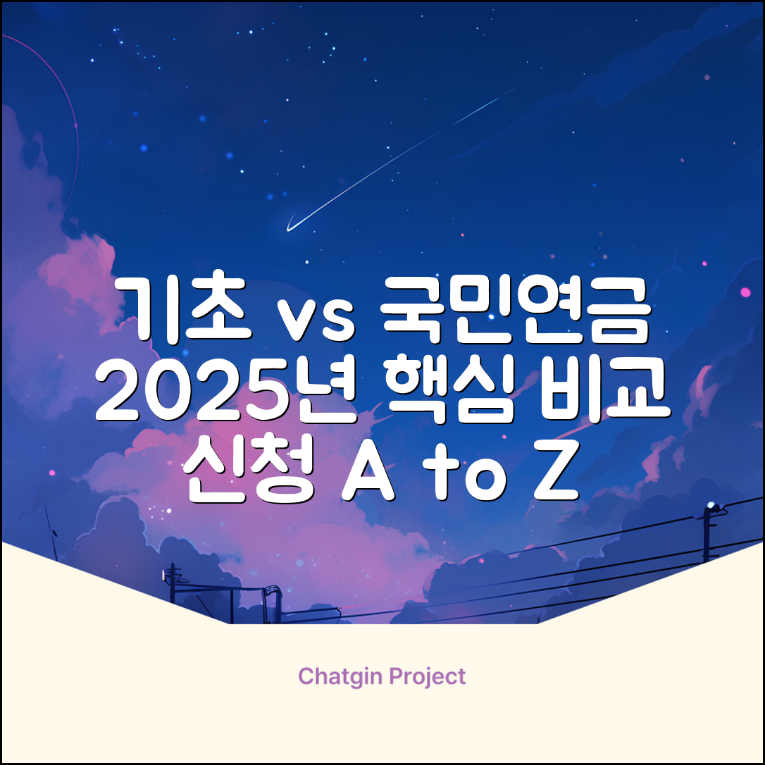 기초연금 vs 국민연금 2025년 현황과 신청 방법 완벽 분석
