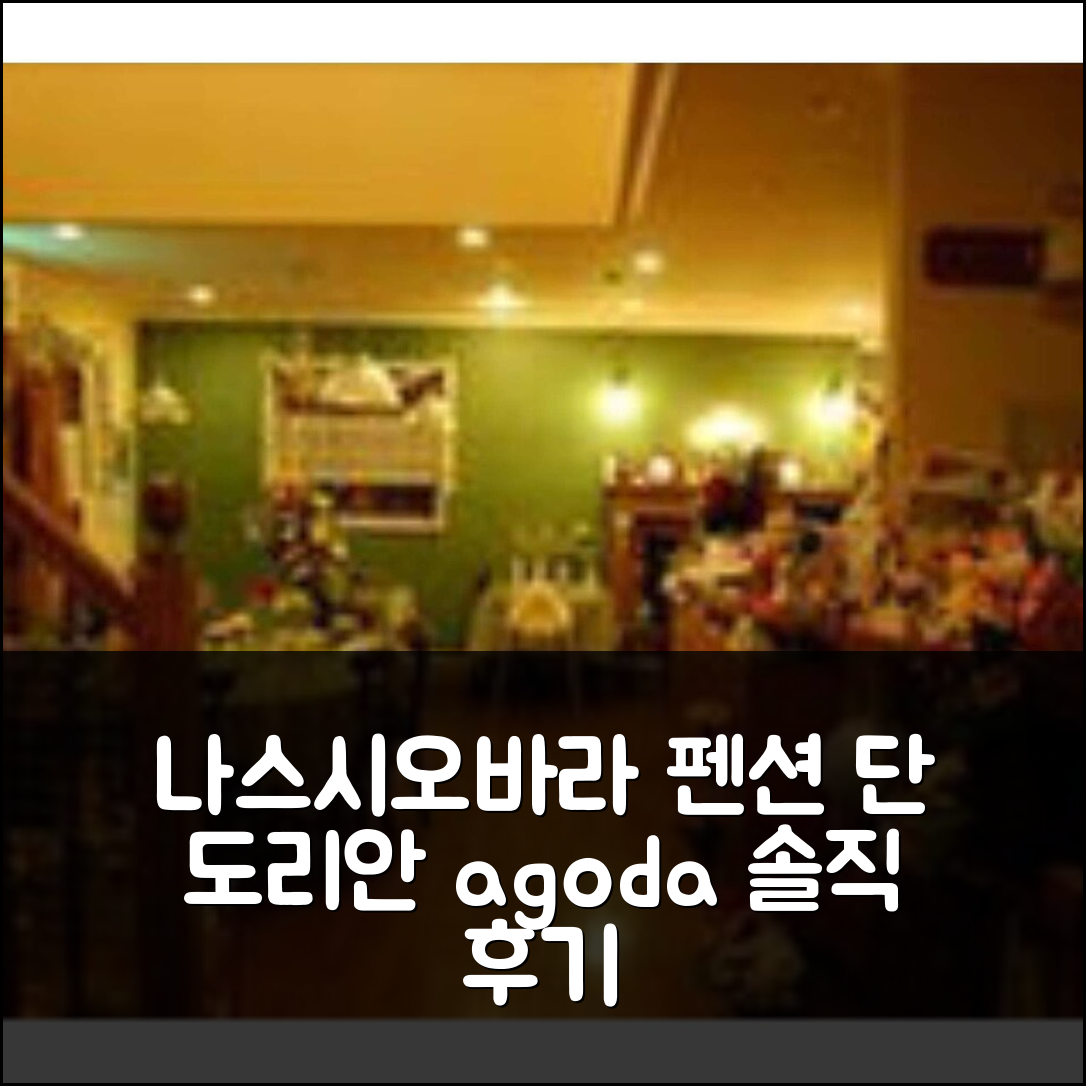 나스시오바라 펜션 단 도리안 솔직 후기